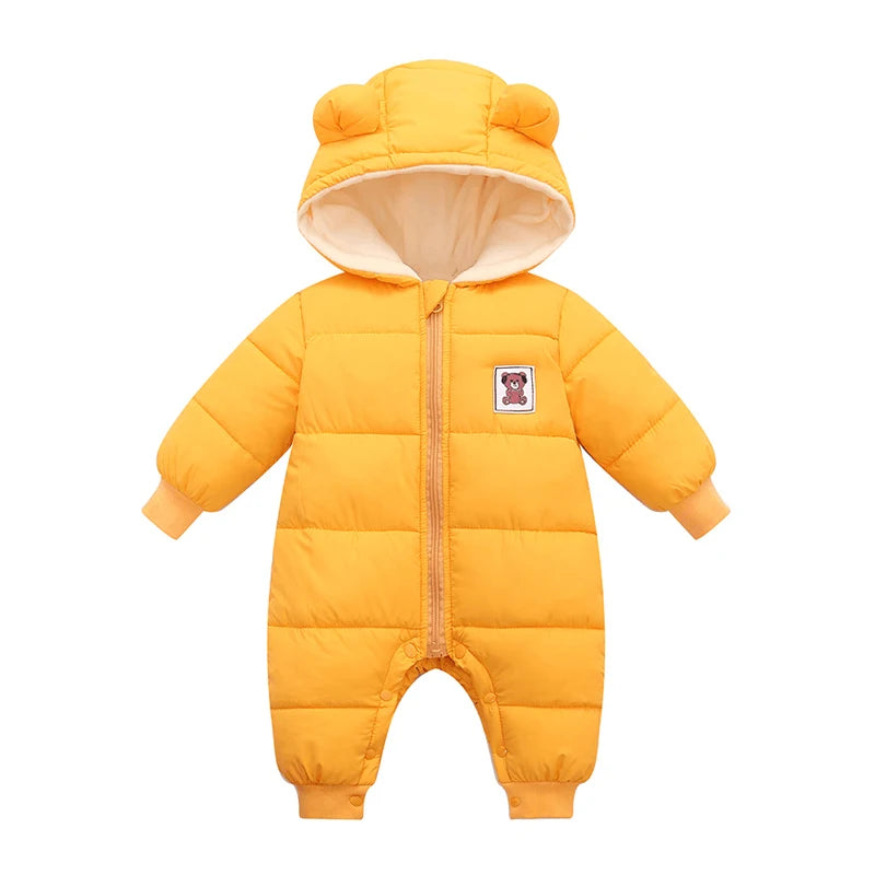 Winter Thick Baby Romper