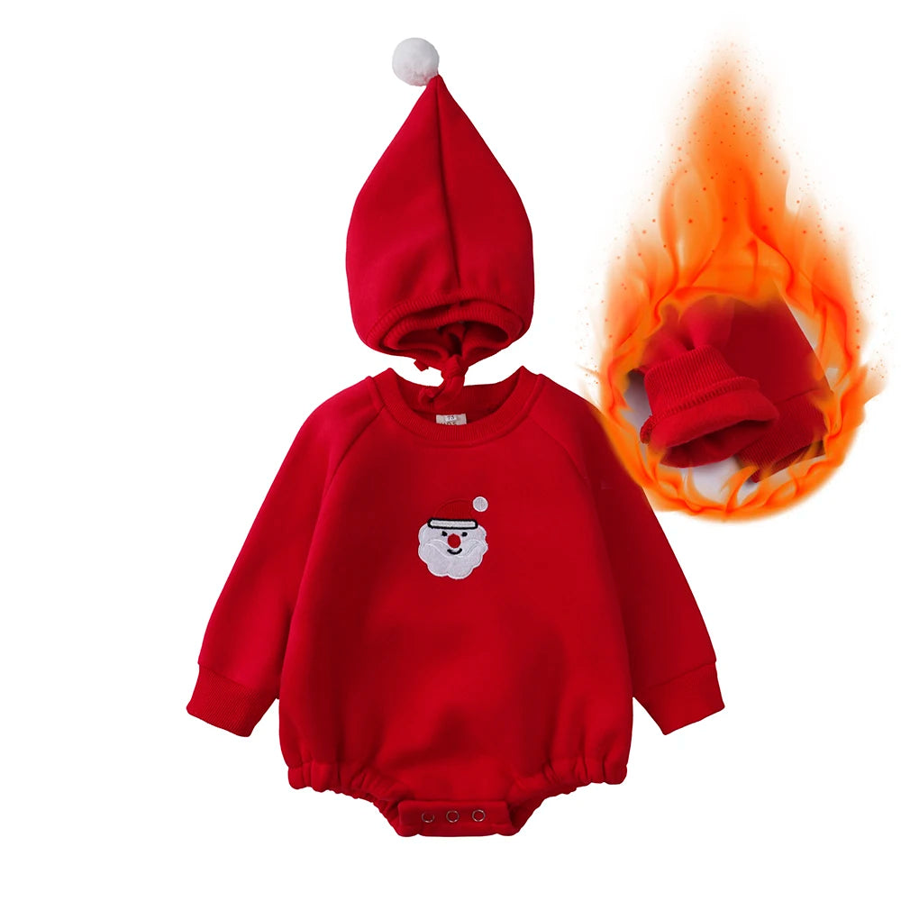 Santa & Deer Baby Romper