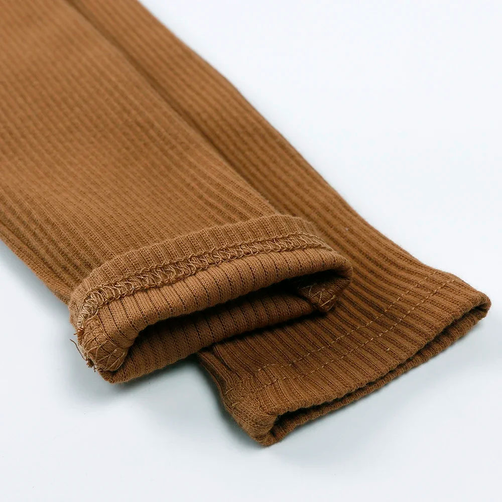 Christmas Baby Knit Suspender Pants Set