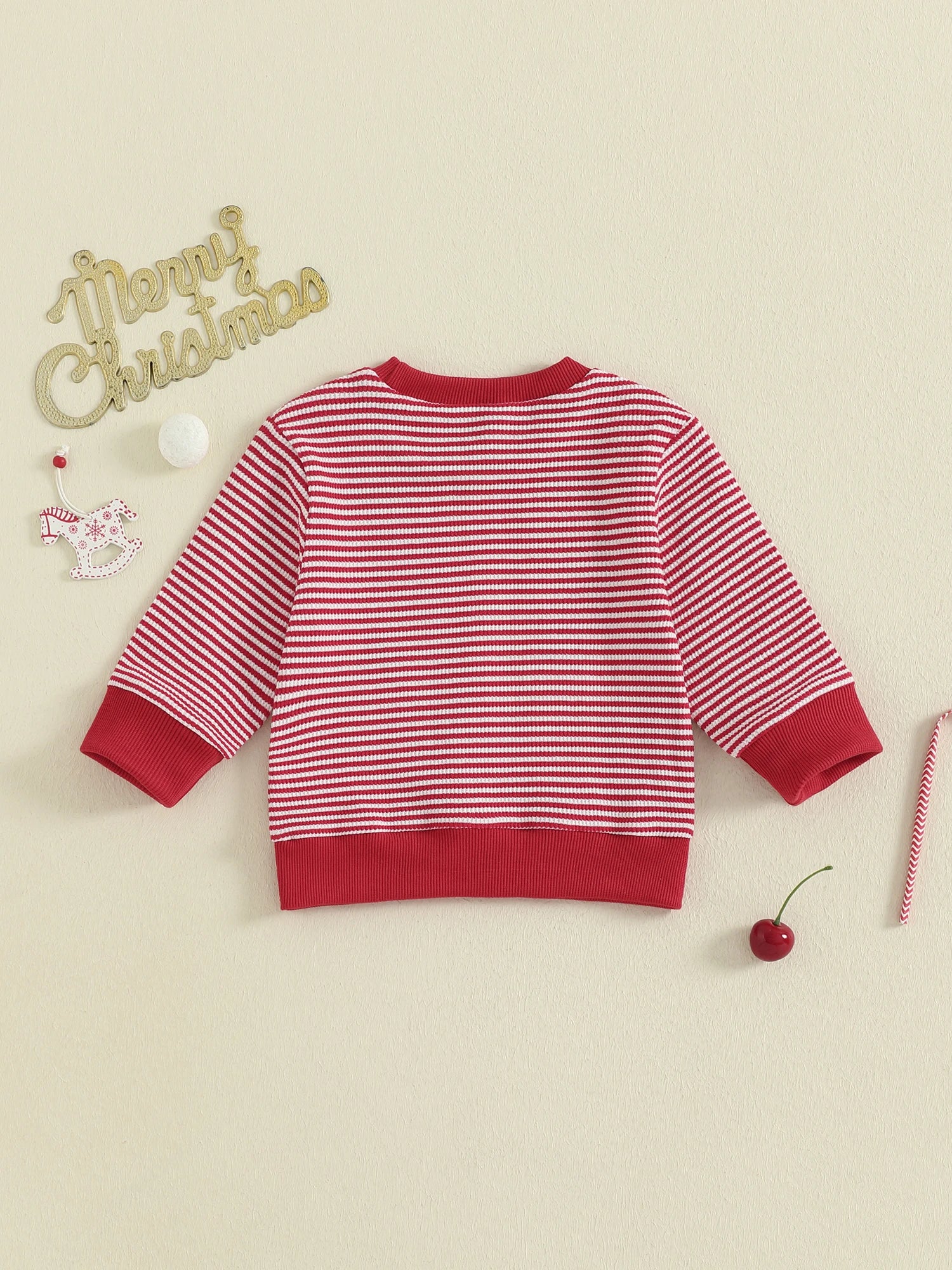 Christmas Stripe Toddler Sweatshirt