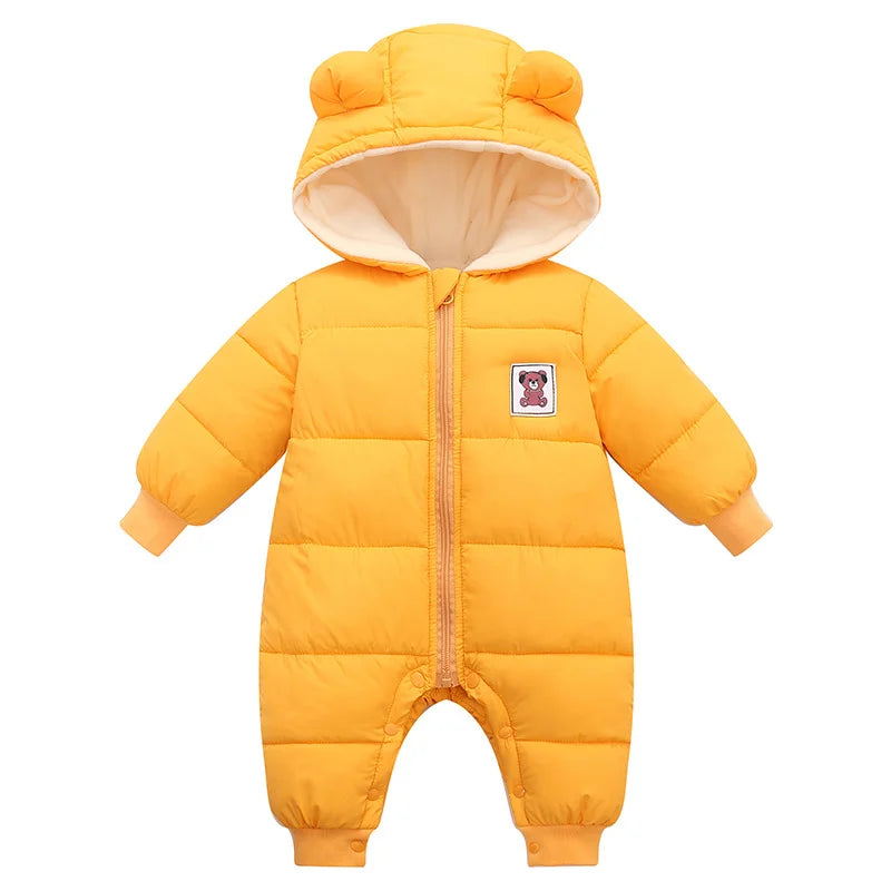 Winter Thick Baby Romper