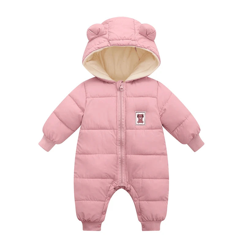 Winter Thick Baby Romper