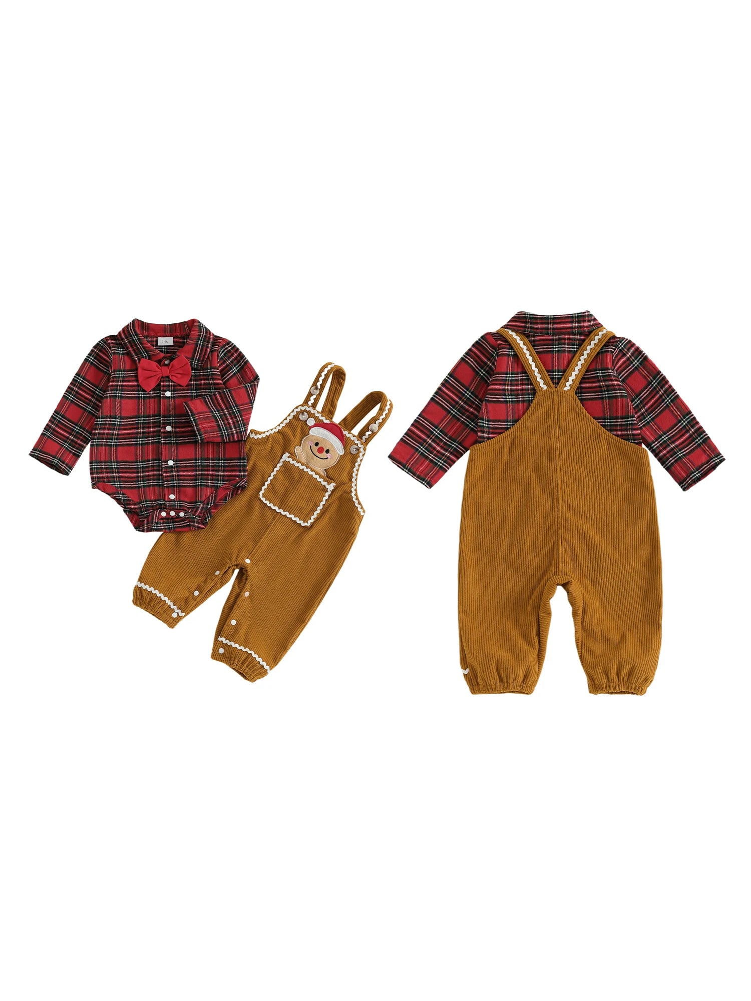 Holiday Reindeer Plaid Set