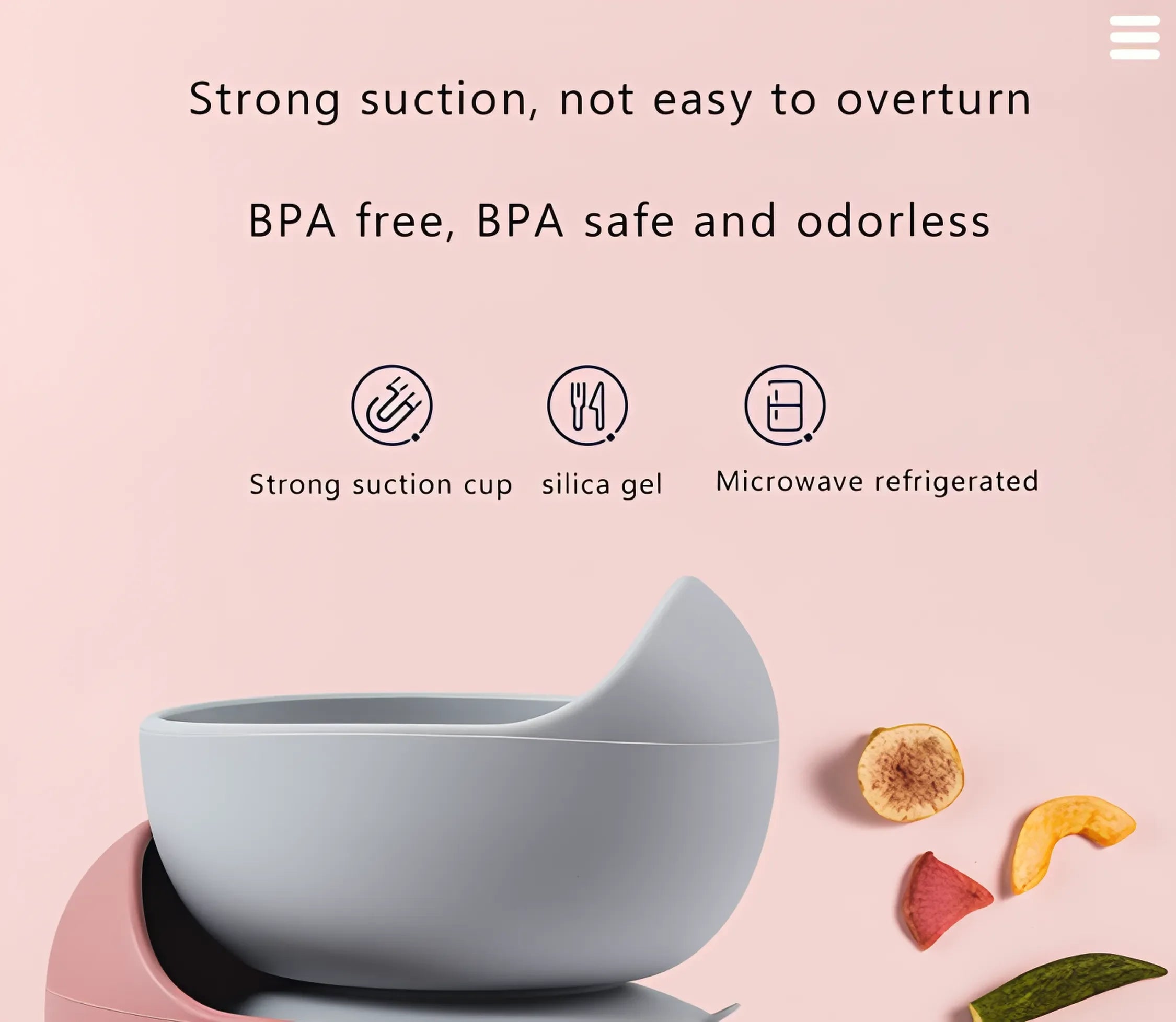 Grip&Eat Silicone Bowl