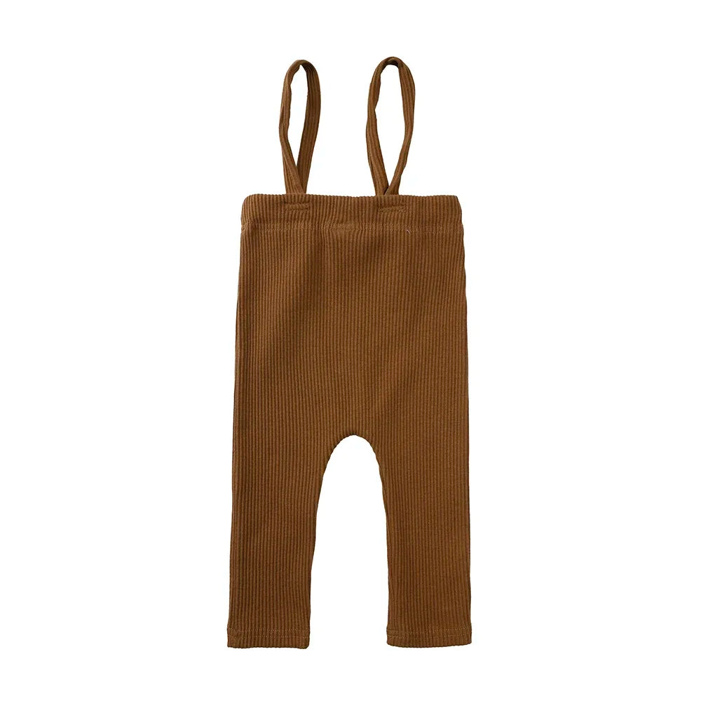 Christmas Baby Knit Suspender Pants Set