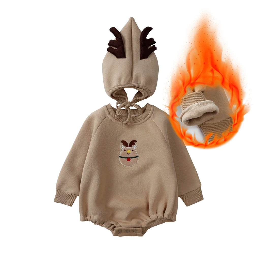 Santa & Deer Baby Romper
