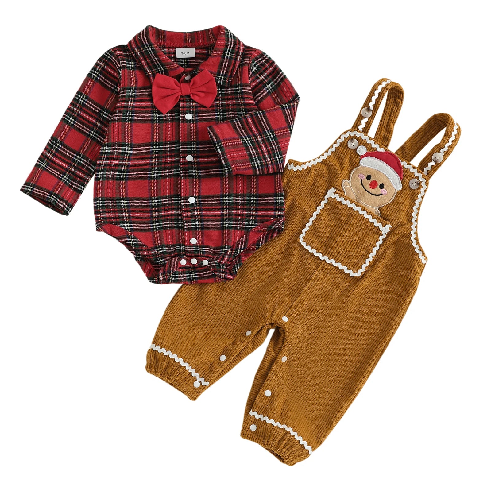 Holiday Reindeer Plaid Set