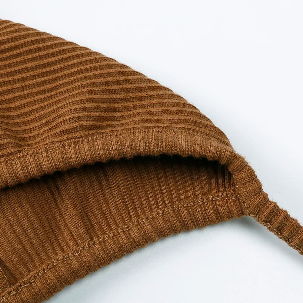 Christmas Baby Knit Suspender Pants Set