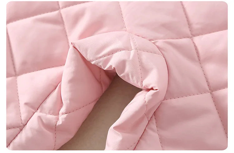 Cartoon Fleece Baby Jumpsuit