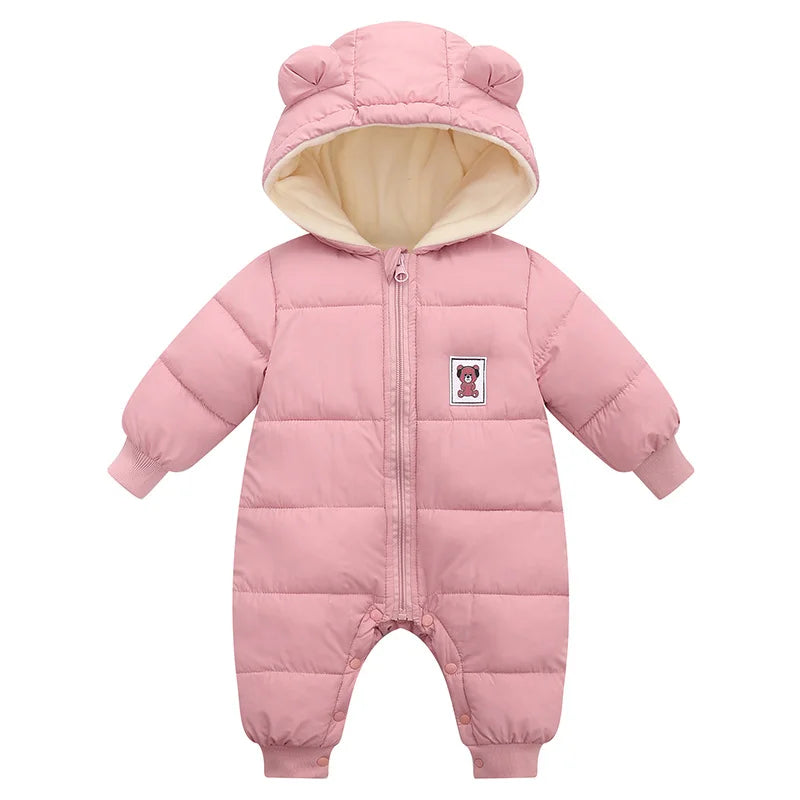 Winter Thick Baby Romper