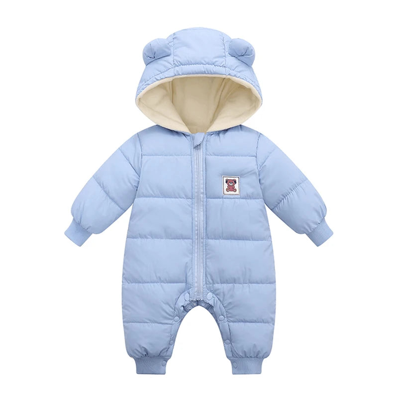 Winter Thick Baby Romper