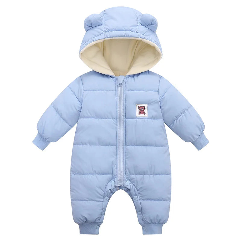 Winter Thick Baby Romper