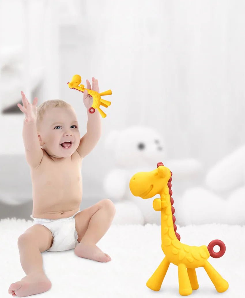 MamiJoy Giraffe Silicone Teether - BloomBambinoMamiJoy Giraffe Silicone TeetherBloomBambinoBloomBambino14:366MamiJoy Giraffe Silicone TeetherYellow