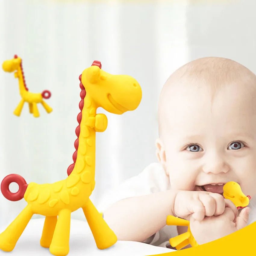 MamiJoy Giraffe Silicone Teether - BloomBambinoMamiJoy Giraffe Silicone TeetherBloomBambinoBloomBambino14:366MamiJoy Giraffe Silicone TeetherYellow