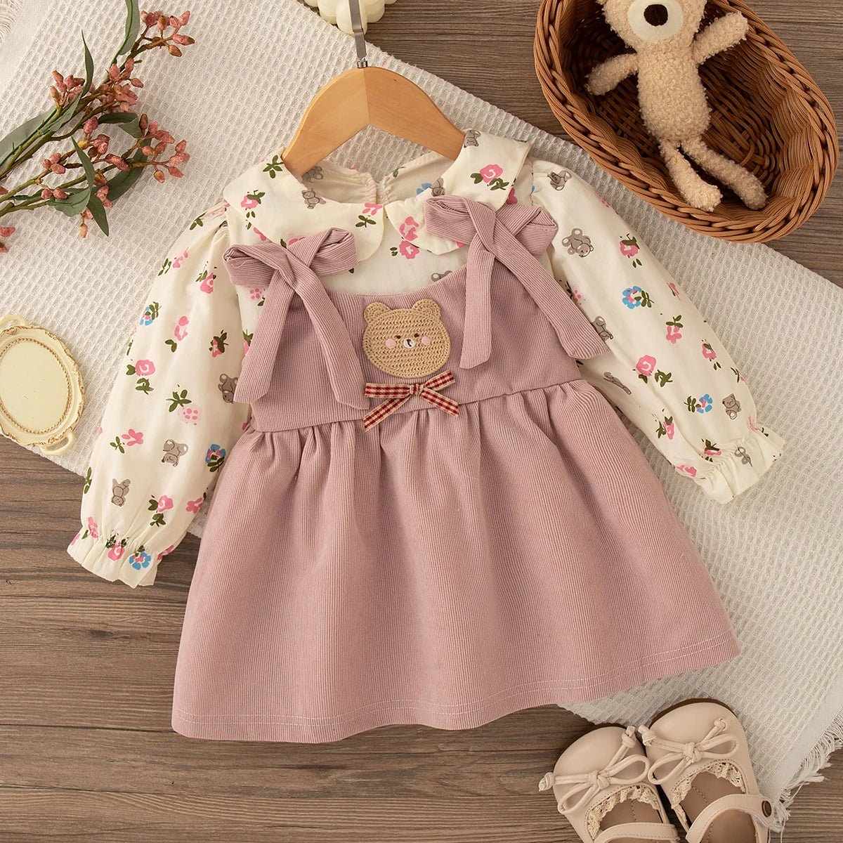 BlossomBow Floral Dress - BloomBambinoBlossomBow Floral DressBloomBambinoBloomBambino14:1052;200000463:200169197M(9-12M)BlossomBow Floral DressM(9 - 12M)Pink