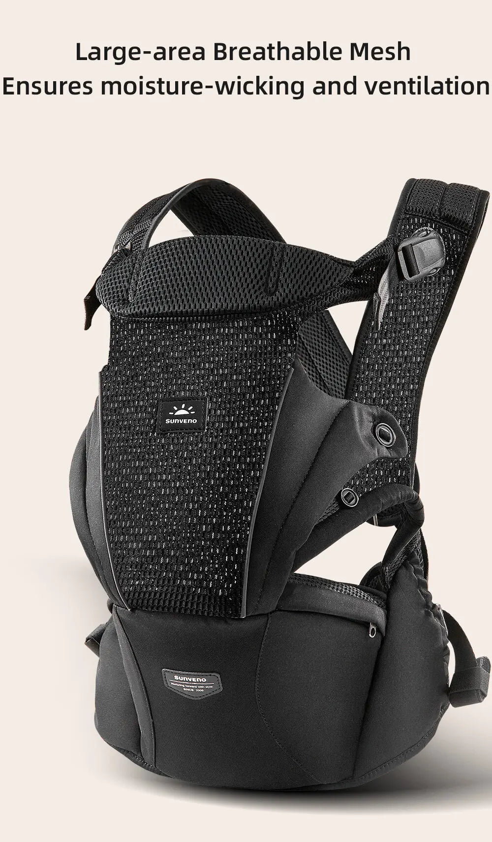 Sunveno Mesh Ergonomic Baby Carrier - BloomBambinoSunveno Mesh Ergonomic Baby CarrierBloomBambinoBloomBambino14:193BlackSunveno Mesh Ergonomic Baby CarrierBlack