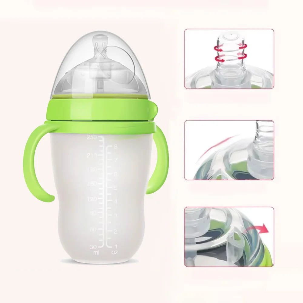 NanoSoft Gourd - Shaped Baby Bottle - BloomBambinoNanoSoft Gourd - Shaped Baby BottleBloomBambinoBloomBambino14:193C250ml GreenNanoSoft Gourd - Shaped Baby BottleC250ml Green