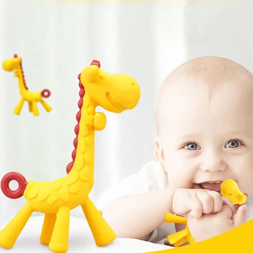 MamiJoy Giraffe Silicone Teether - BloomBambinoMamiJoy Giraffe Silicone TeetherBloomBambinoBloomBambino14:366MamiJoy Giraffe Silicone TeetherYellow