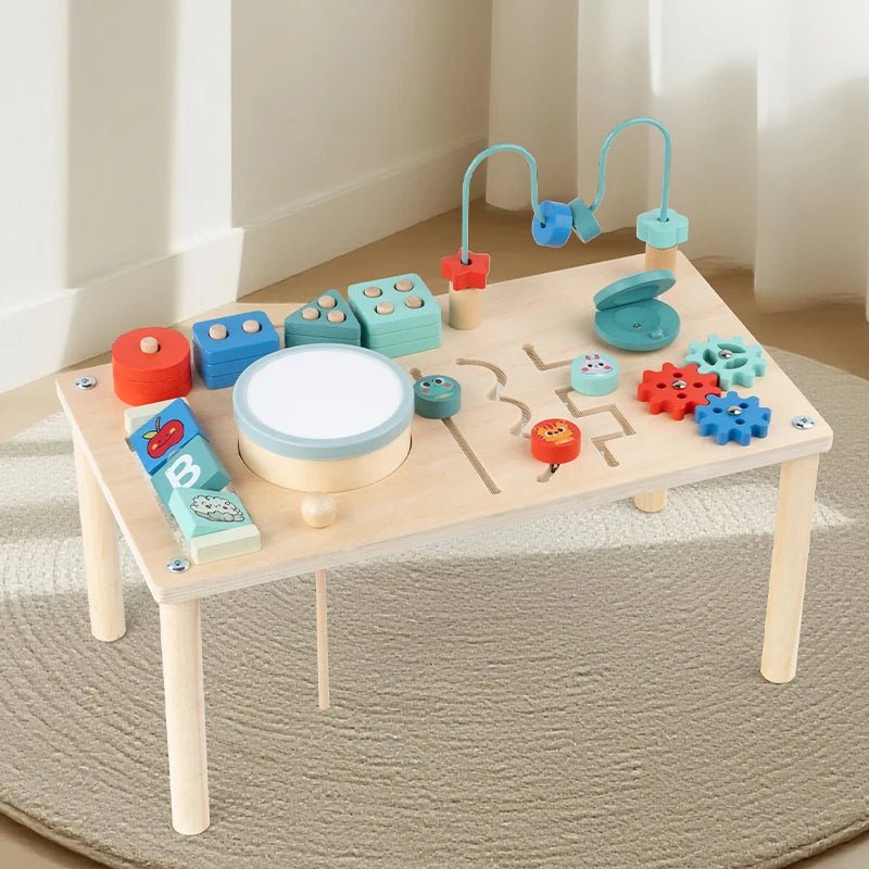 BrightMinds Wooden Activity Table - BloomBambinoBrightMinds Wooden Activity TableBloomBambinoBloomBambino<none>BrightMinds Wooden Activity Table