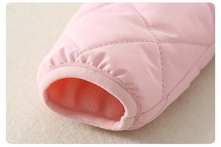 Cartoon Fleece Baby Jumpsuit