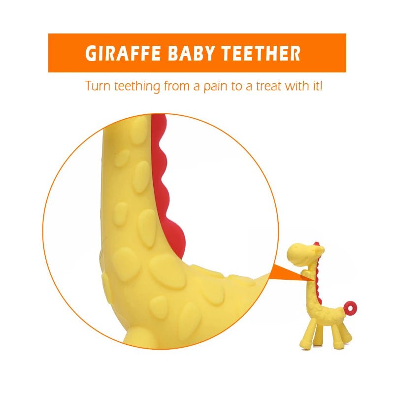 MamiJoy Giraffe Silicone Teether - BloomBambinoMamiJoy Giraffe Silicone TeetherBloomBambinoBloomBambino14:366MamiJoy Giraffe Silicone TeetherYellow